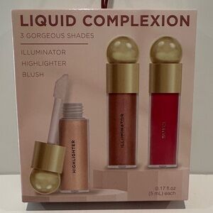 Enchante Liquid Complexion (3)Gorgeous Shades in Illuminator, Highlighter, Blush